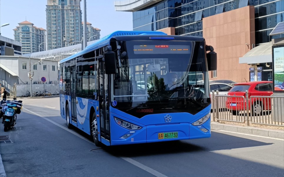 北京公交通12路新车gtq6105bevb32日光清城–翠屏南里前方展望