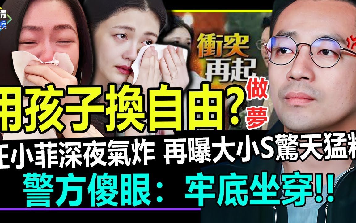 用孩子换自由?做梦!汪小菲深夜气炸再曝大小S惊天猛料!警方傻眼:牢底坐穿!!【娱情娱理】哔哩哔哩bilibili