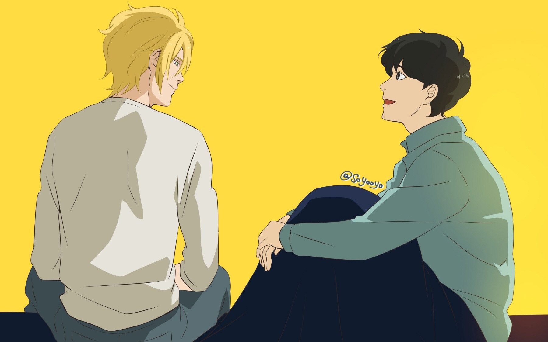 [图]【Banana Fish/完结纪念】You're not alone, I'm by your side. My soul is always with you