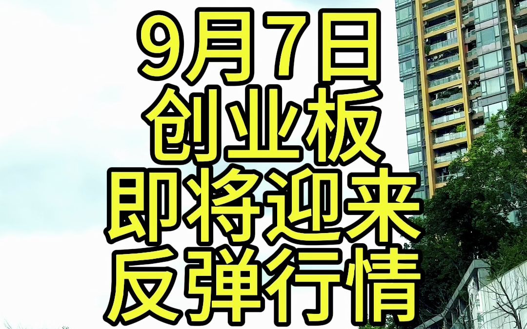 创业板即将迎来反弹行情哔哩哔哩bilibili