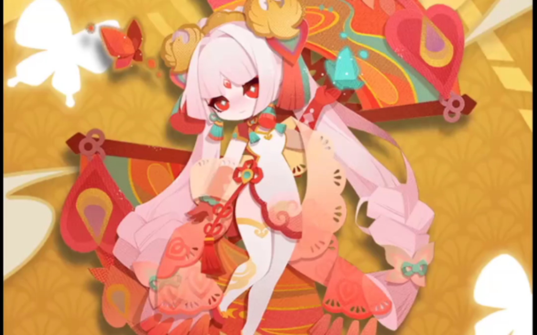 《阴阳师:妖怪屋》不知火「天倾风火」旗袍白丝皮肤