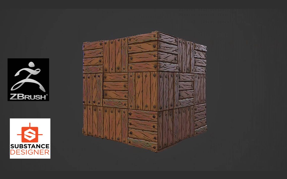 zbrush substance designer2020制作木板