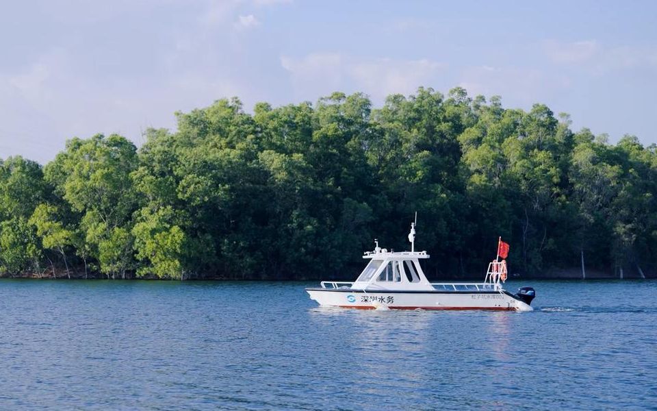 广东首艘!深圳松子坑水库启用多功能无人巡检电动船!