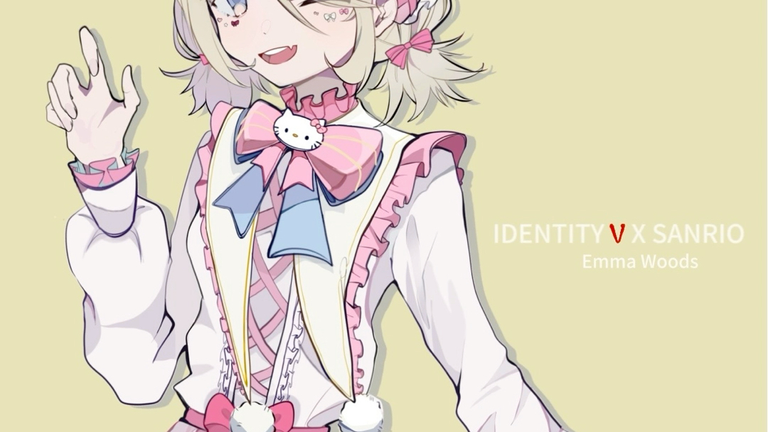 萌新报道!板绘第五人格三丽鸥联动园丁 异想hello kitty