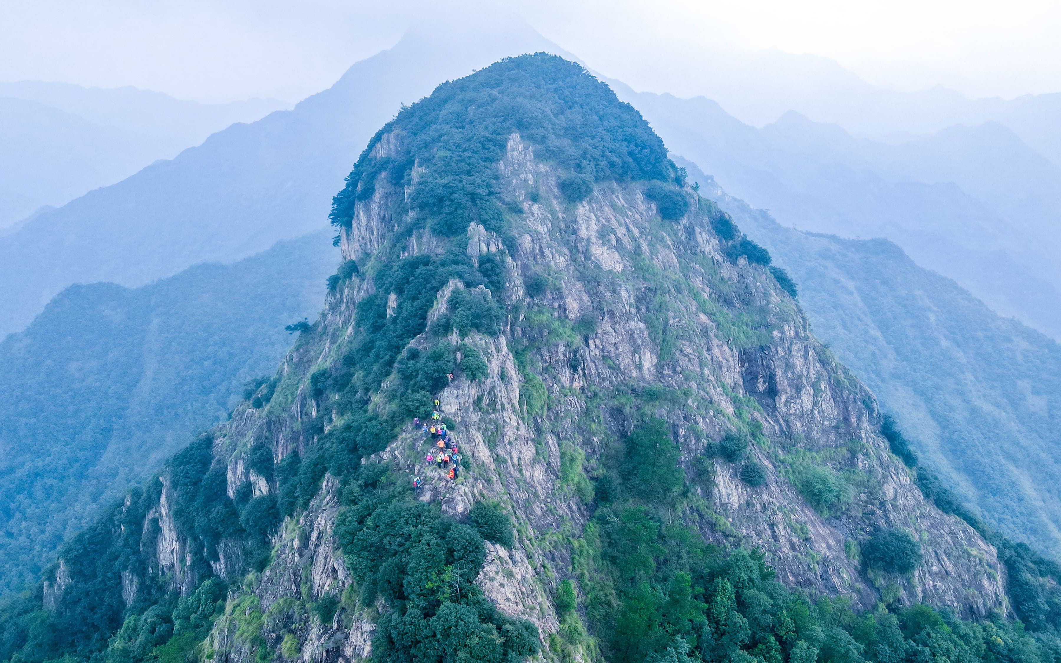 兰溪三峰山 震撼登山航拍_哔哩哔哩_bilibili
