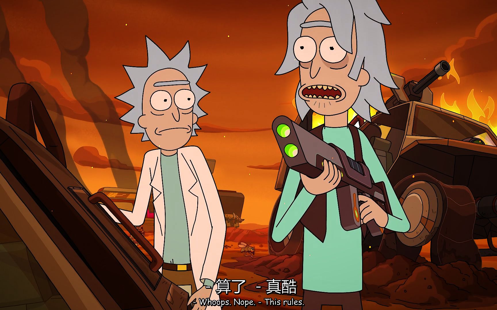 "瑞克和年轻时候的自己强强联手"《瑞克和莫蒂》五季八集【2】