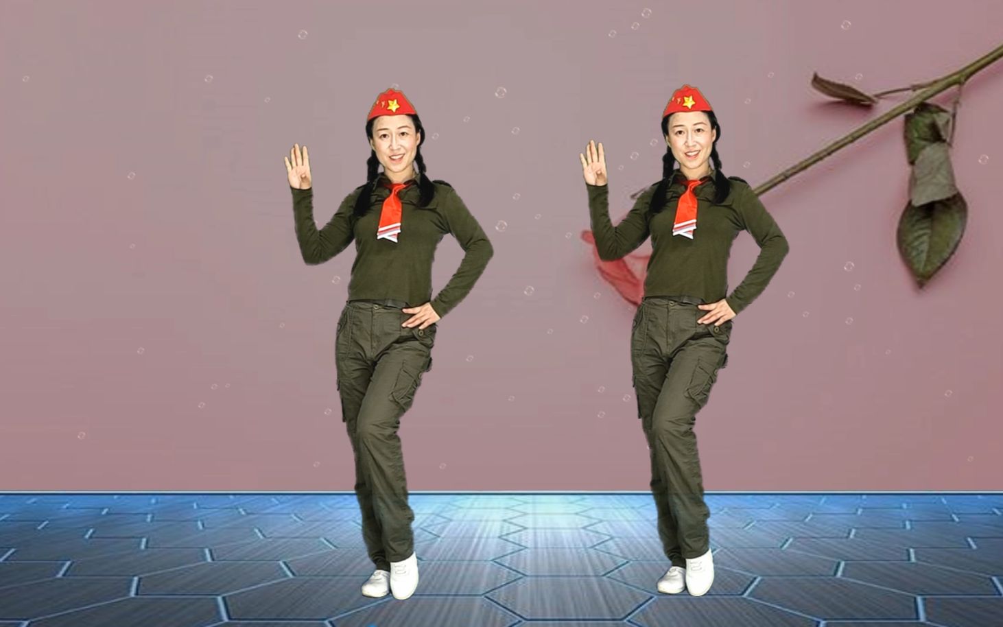 单人水兵舞你说大雁南飞后和我一起走跳出你的魅力和精彩1