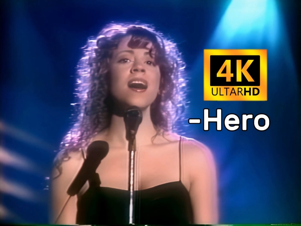 [图]Mariah Carey经典演唱《Hero》1993年超清4K修复现场！