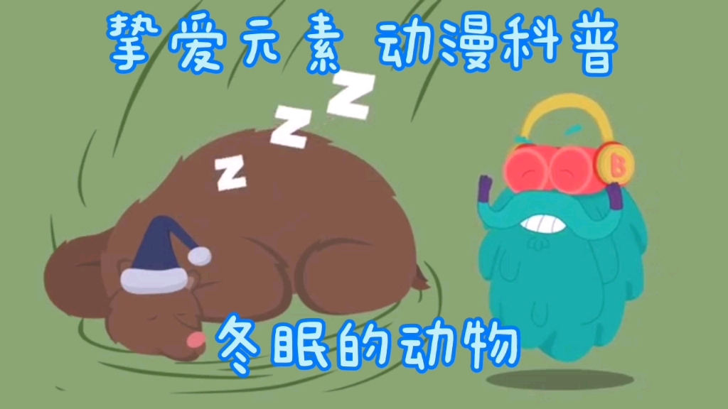 冬眠的动物 挚爱元素 动漫科普哔哩哔哩bilibili