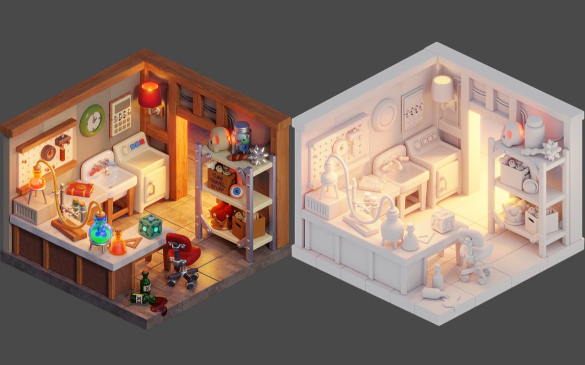 【3d场景建模】写实场景小房子3dmax建模全过程制作解析