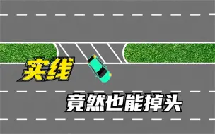 下载视频: 实线真的可以掉头吗，看完这个视频你就知道了？