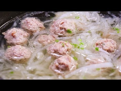 美食台萝卜丝汆羊肉丸子寒冬暖身大绝招