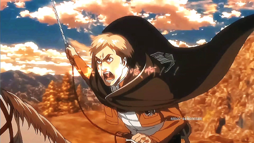 进击的巨人# 士兵们,愤怒吧!""士兵们,咆哮吧!""士兵们,战斗吧!