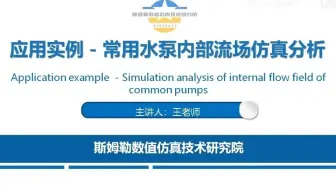 常用水泵内部流场仿真分析，需要更多相关完整仿真视频的，可看评论区，或查up主信息