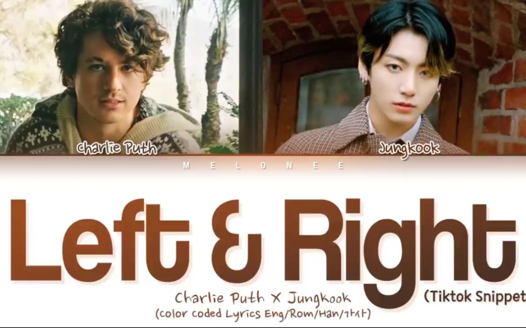 [图]【charlie puth】和【田柾国】合作曲【Left ＆ Right】官宣！