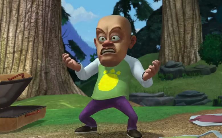 熊出没:强哥为得到熊掌印,现在开始主动惹熊熊,挨打都练出来了