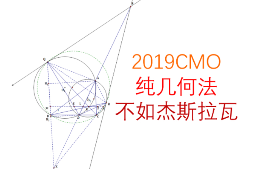 2019年数学奥林匹克第2题(听歌看题)根心定理+线束定理+杰斯拉瓦引理哔哩哔哩bilibili