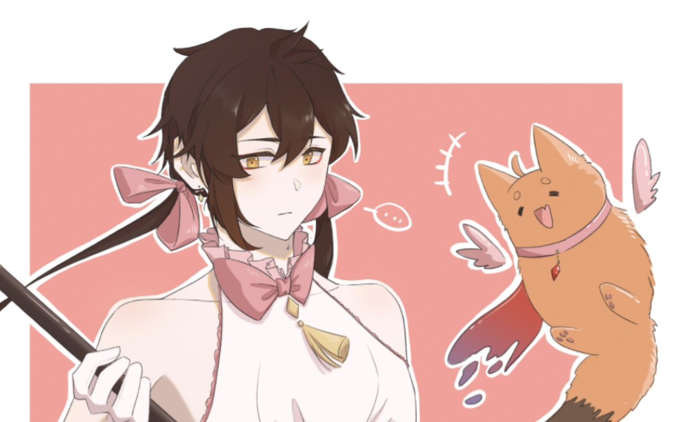 【绘画过程】6000岁的物理系魔法少女钟离_哔哩哔哩_bilibili