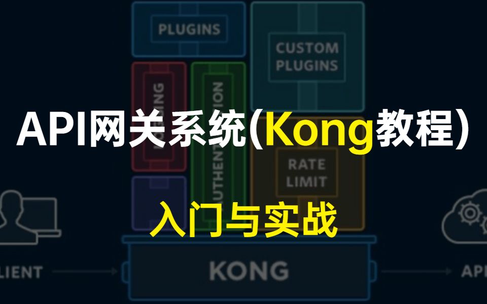 花1小时把开源API网关系统(Kong教程)入门与实战哔哩哔哩bilibili