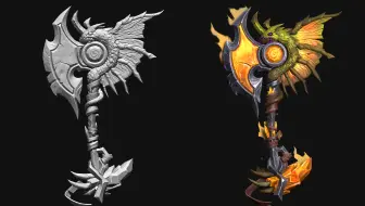 从零到高模！次世代PBR硬表面武器建模全流程解析 | Maya超详布线＋ZBrush硬核雕刻+SP材质贴图！