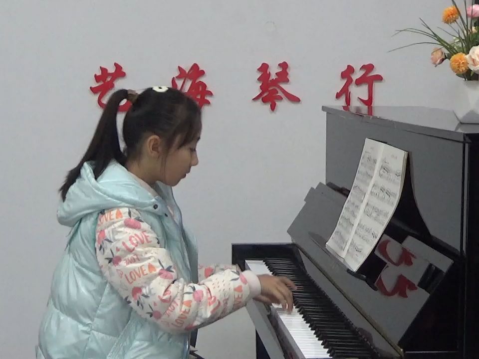 [图]胡芸宁布格缪勒钢琴进阶练习曲第4首《儿童联欢会》