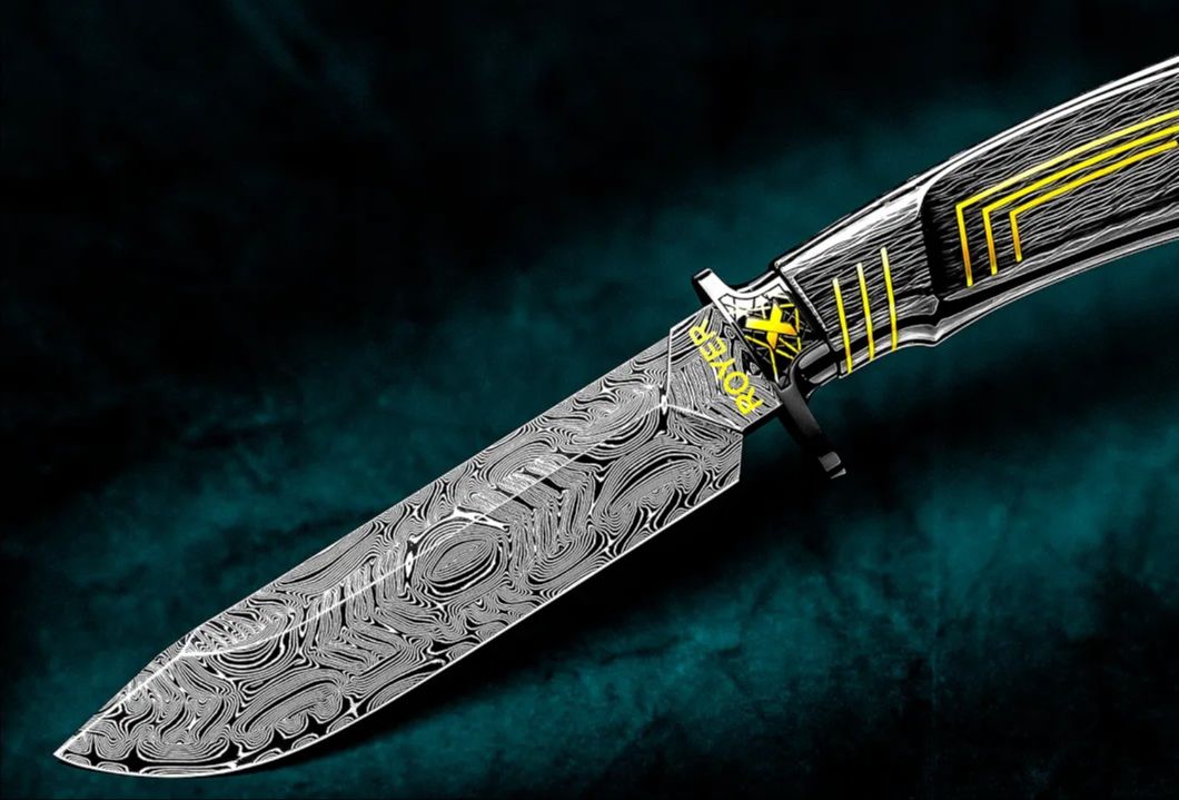 赛博朋克风格战术刀 forging a rare 16000 tactical art knife