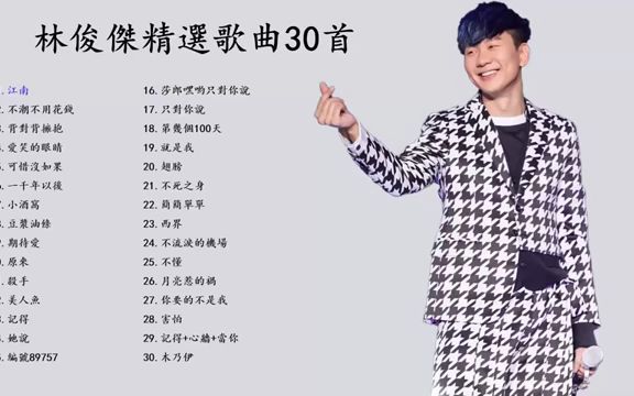 [图]经典歌曲-林俊杰（JJ Lin）精选歌曲30首抖音收藏专辑