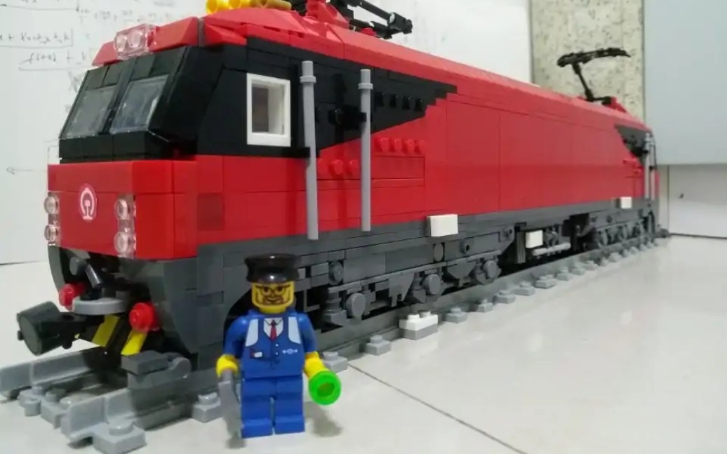 【moc速看】乐高火车moc 中国铁路hxd3d型准高速电力机车_哔哩哔哩