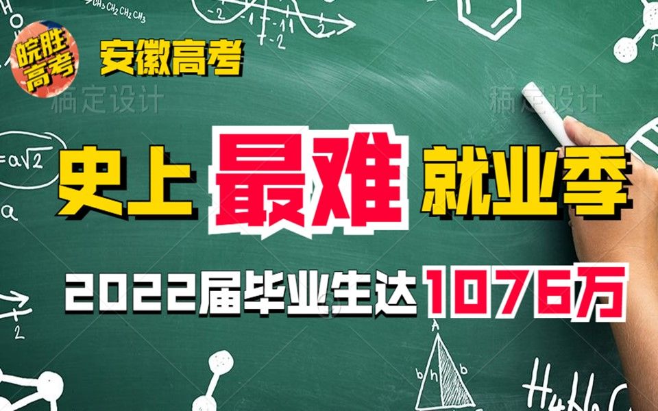 史上最难就业季来了 2022届毕业生预计1076万人 本科生白菜价哔哩哔哩bilibili