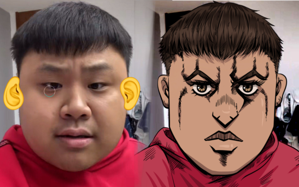 jojo画风x老实人小黑——打 上 耳 朵