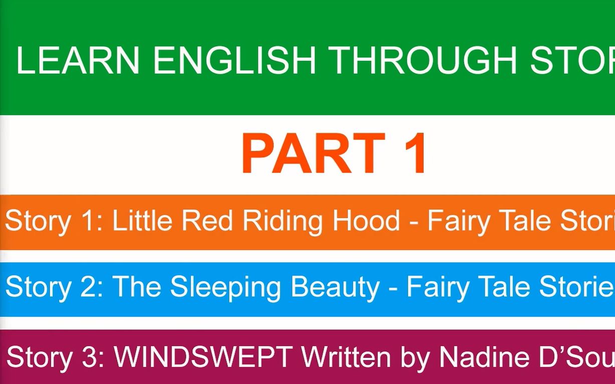 英文童话故事带文本16集  English Fairy TalesBedtime Stories For Kidswith Text & Picuture哔哩哔哩bilibili