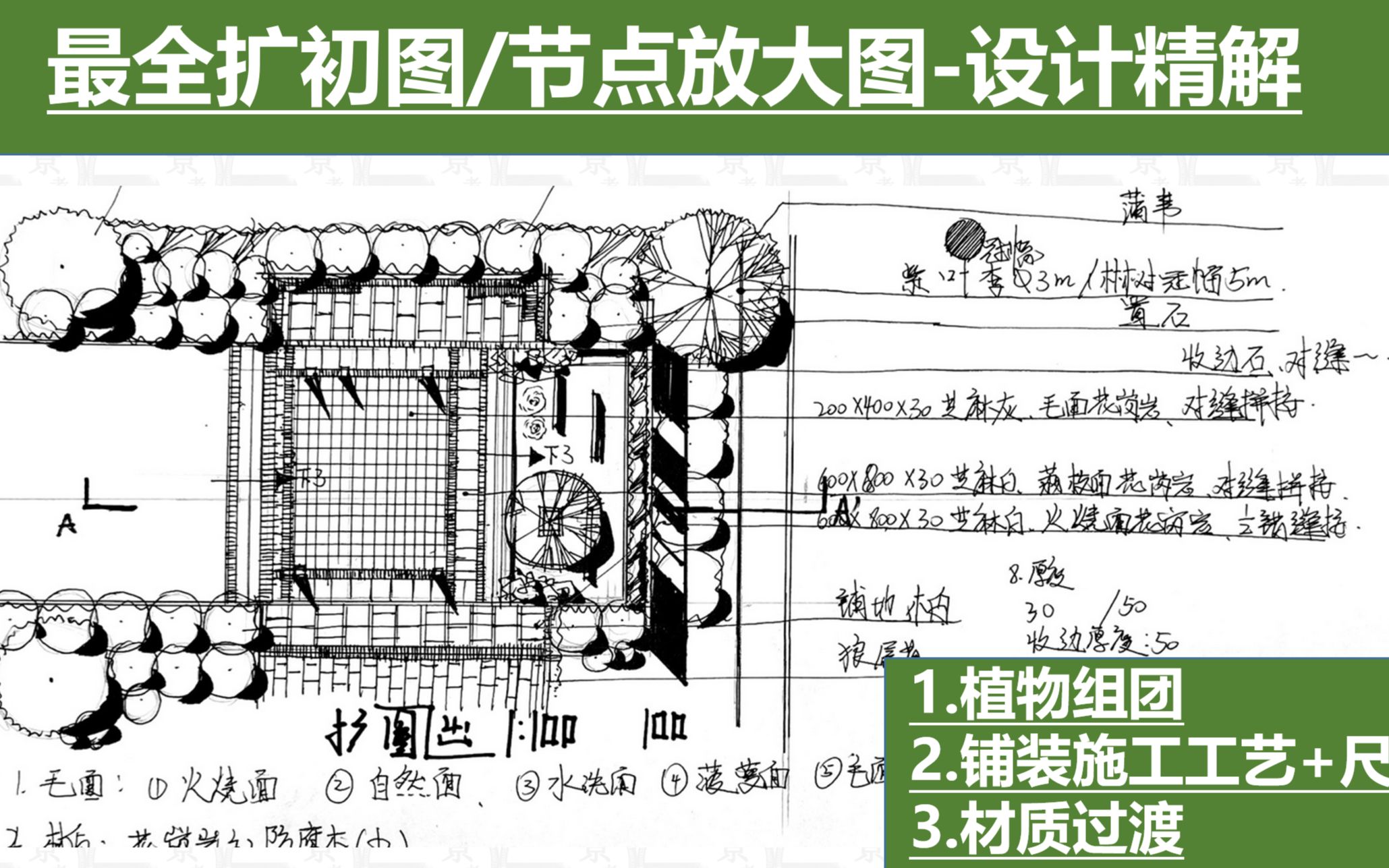 风景园林考研如何画好扩初图设计!【扩初图设计01】哔哩哔哩bilibili