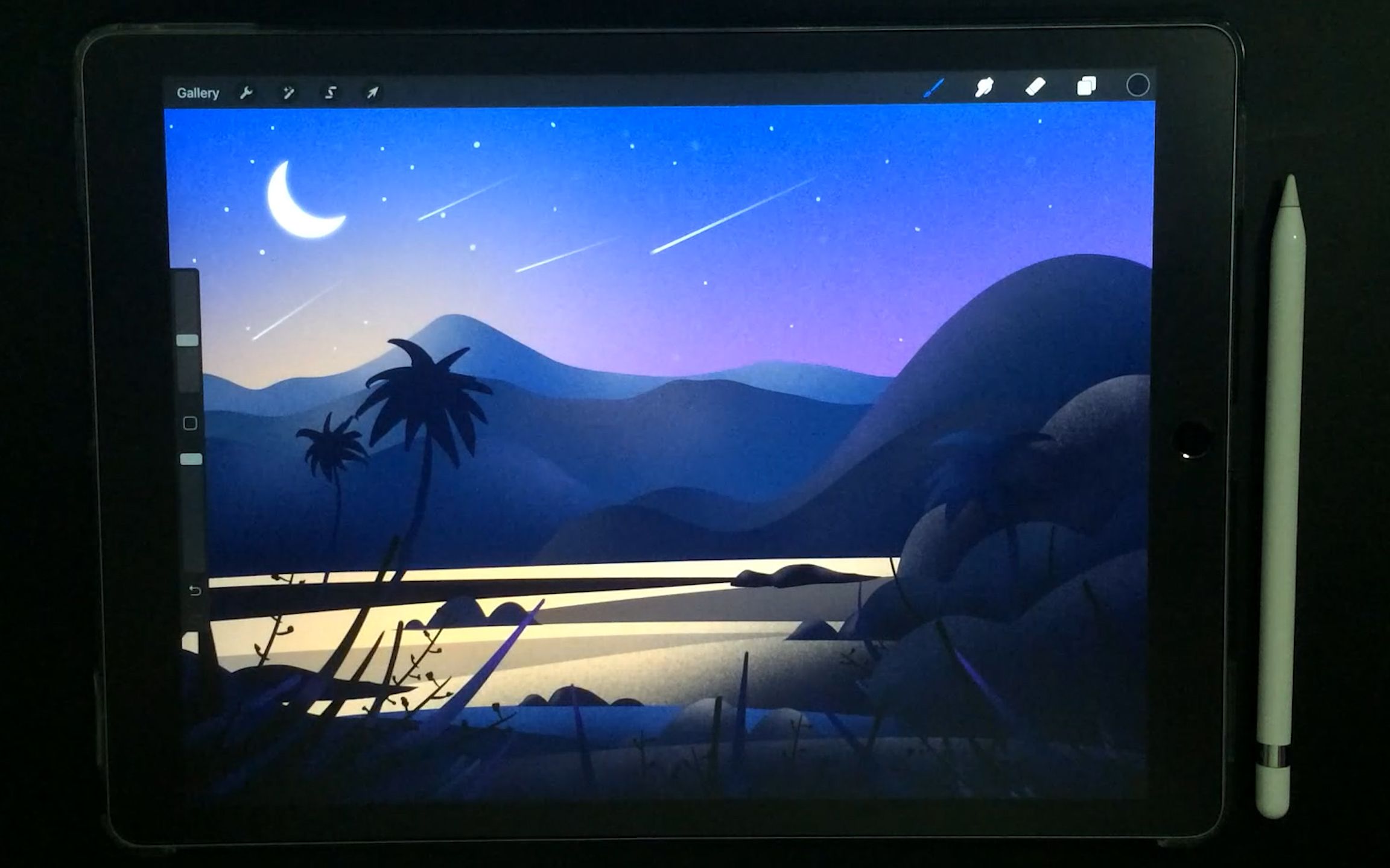 活动作品ipad绘画procreate原速版跟我一起画插画2019822