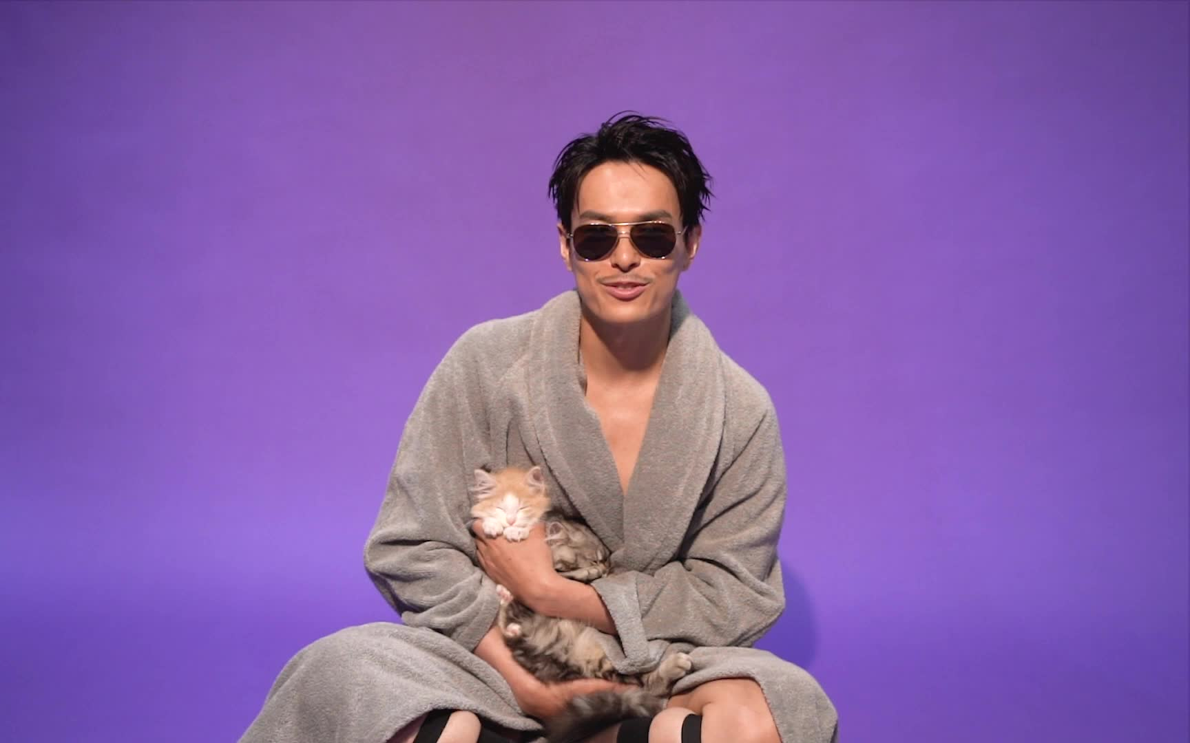 ryuji imaichi - 華金 photo shooting 大猫逗小猫