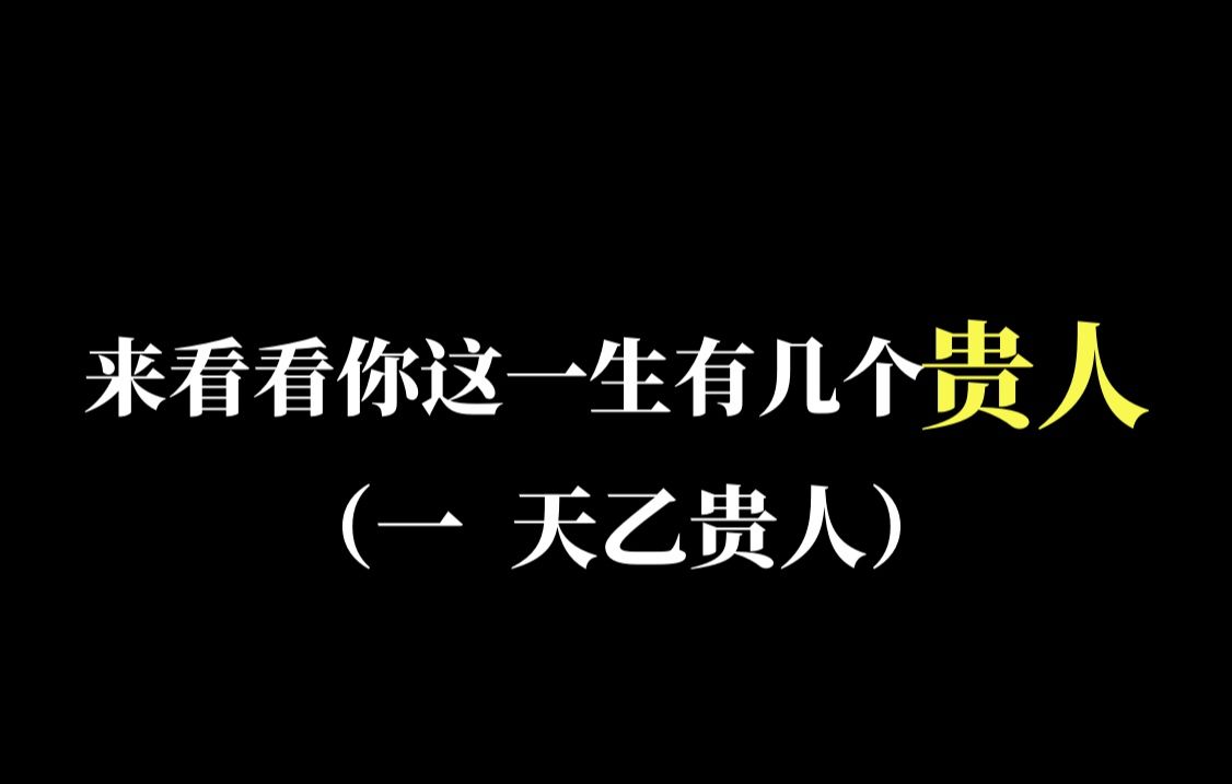 贵人天乙贵人哔哩哔哩bilibili