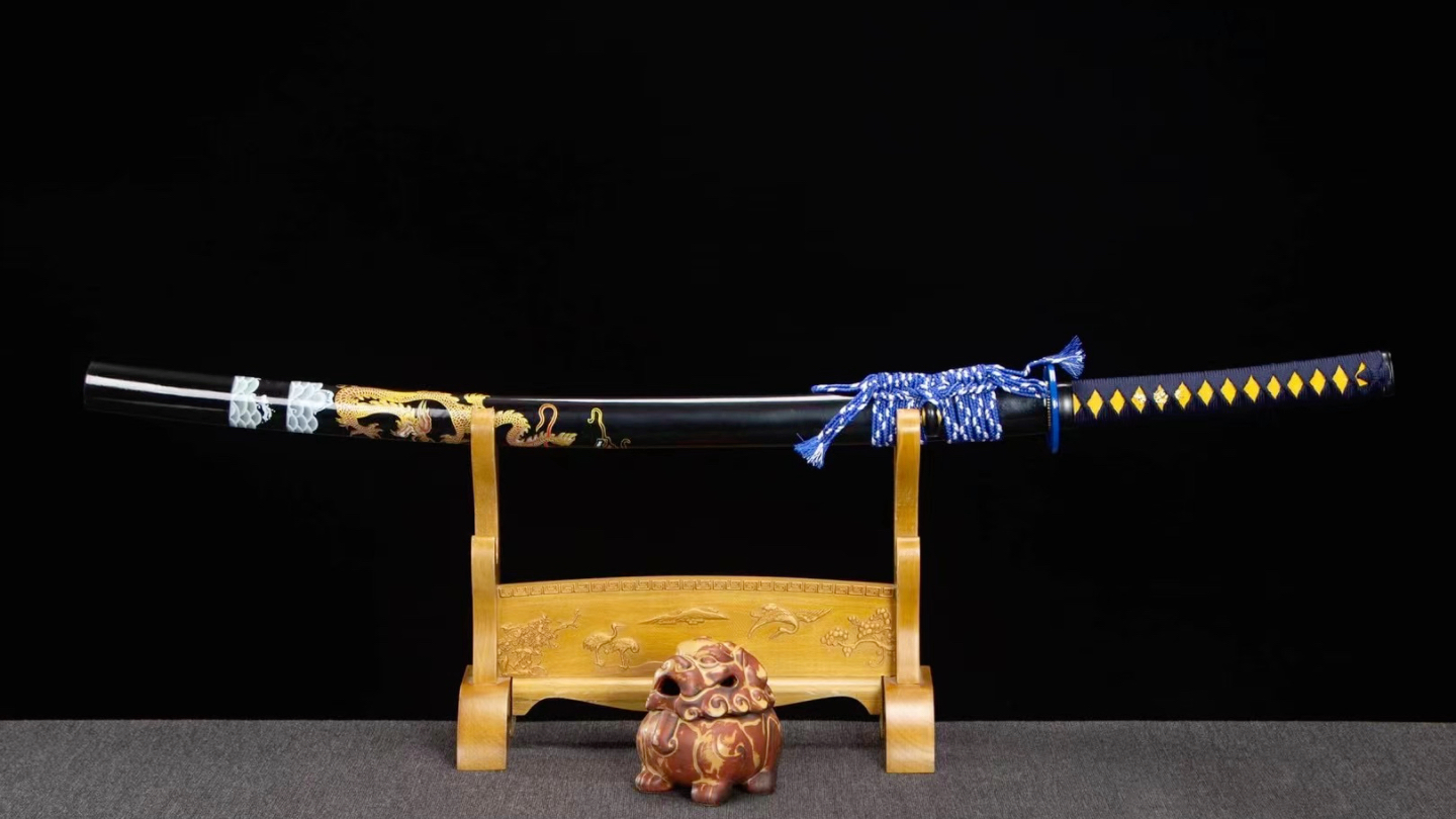 高性能烤蓝武士刀