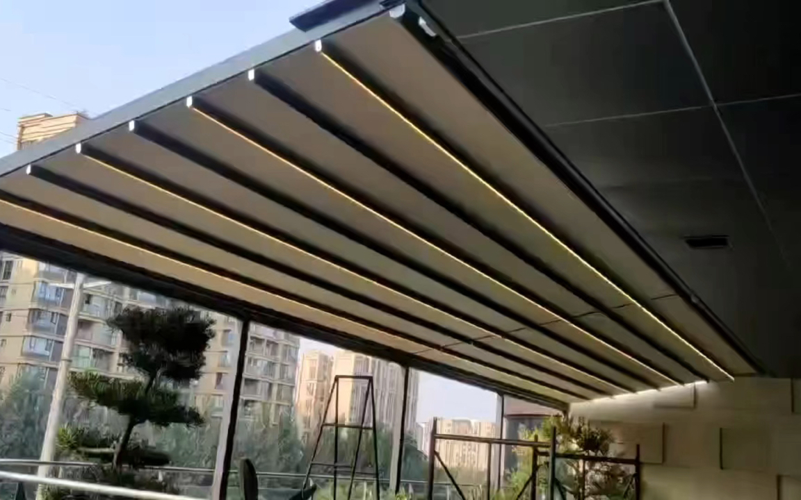 露台休闲空间系统 | 电动折叠天幕