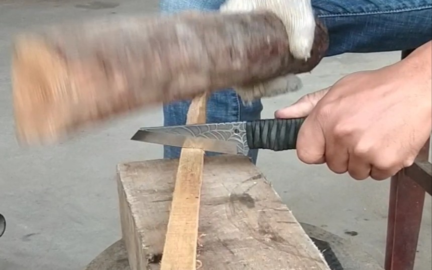 日常玩刀,短小精悍的一把小直