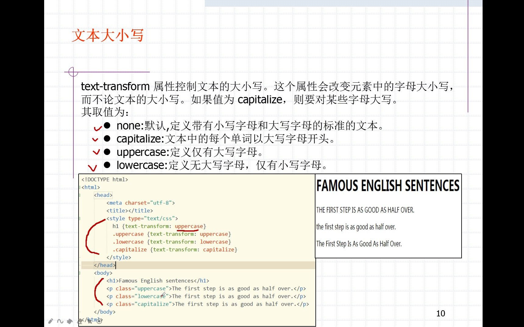 CSS3属性文本属性控制文本大小写(texttransform)|空白处理(whitespace)哔哩哔哩bilibili