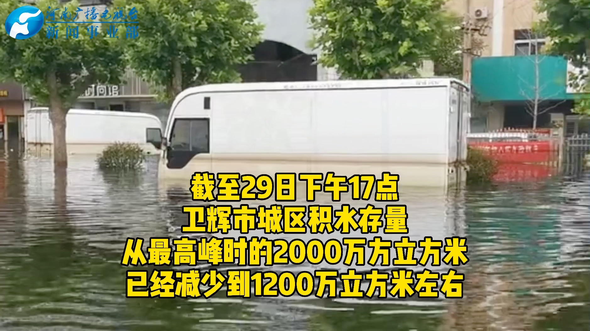 河南卫辉再传好消息!主城区水位平均下降三四十公分哔哩哔哩bilibili