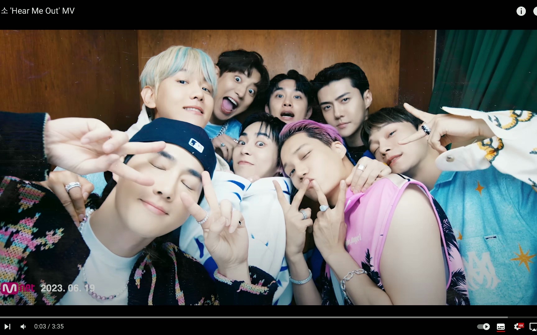 【exo】 回归新歌hear me out 反应reaction视频!口糊警告!