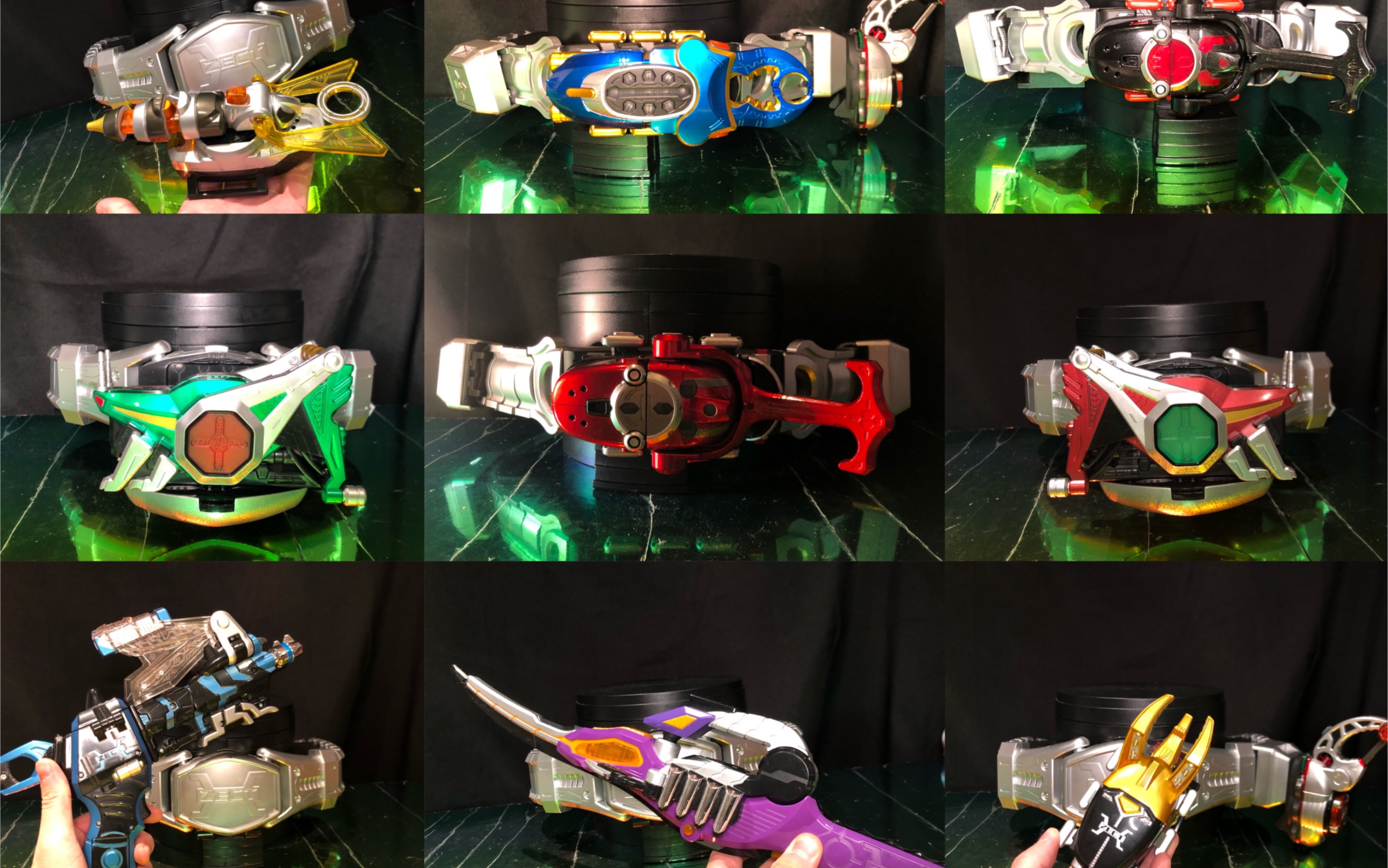 祝15周年!假面骑士kabuto全骑士变身道具展示~_哔哩哔哩_bilibili