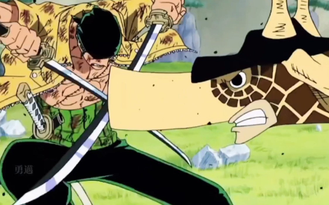 索隆初次使用鬼气九刀流是多么的震撼!受尽苦难而不厌,此乃修罗之路!