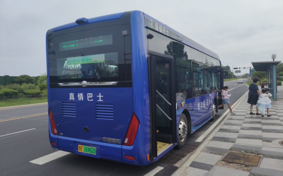 (pov057)(七一特辑·带你走进中国最美风景线)青岛市黄岛区808路公交