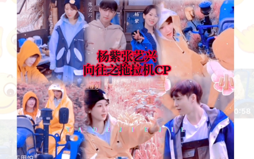 杨紫张艺兴向往之奇奇怪怪的拖拉机CP! #杨紫哔哩哔哩bilibili