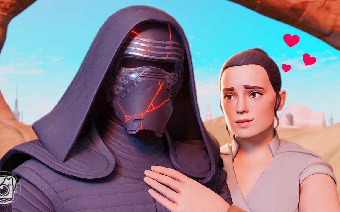 【堡垒之夜短片】凯洛·伦和蕾伊坠入爱河!*星球大战联动*