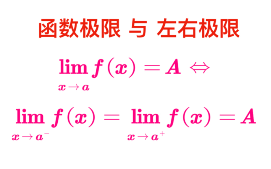 【高等数学】函数极限与左右极限哔哩哔哩bilibili