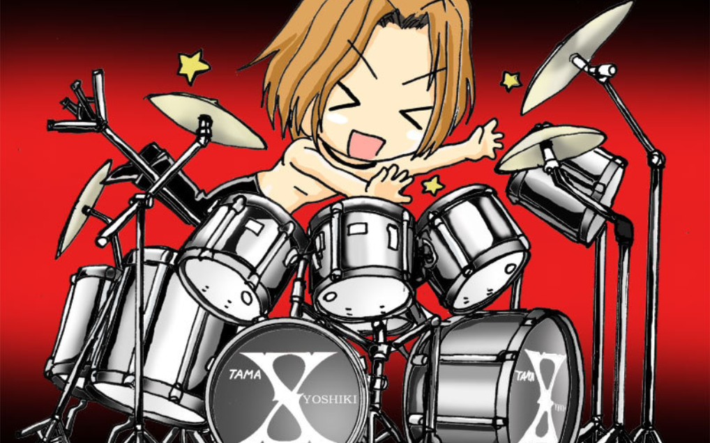 【yoshiki】【林佳树】别想找到小花drumming时的脸蛋