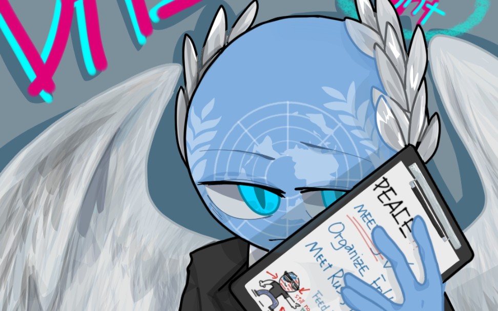 【countryhumans/联合国】绘画过程_哔哩哔哩_bilibili