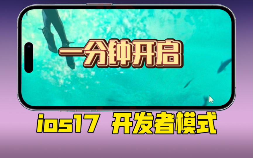 一分钟开启ios17开发者模式哔哩哔哩bilibili